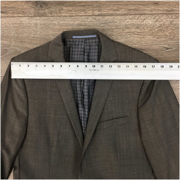 Ben Sherman Mens Blazer Sport Coat Two Button Casual Jacket Size 40L Wool Suits‎ - Picture 9 of 13